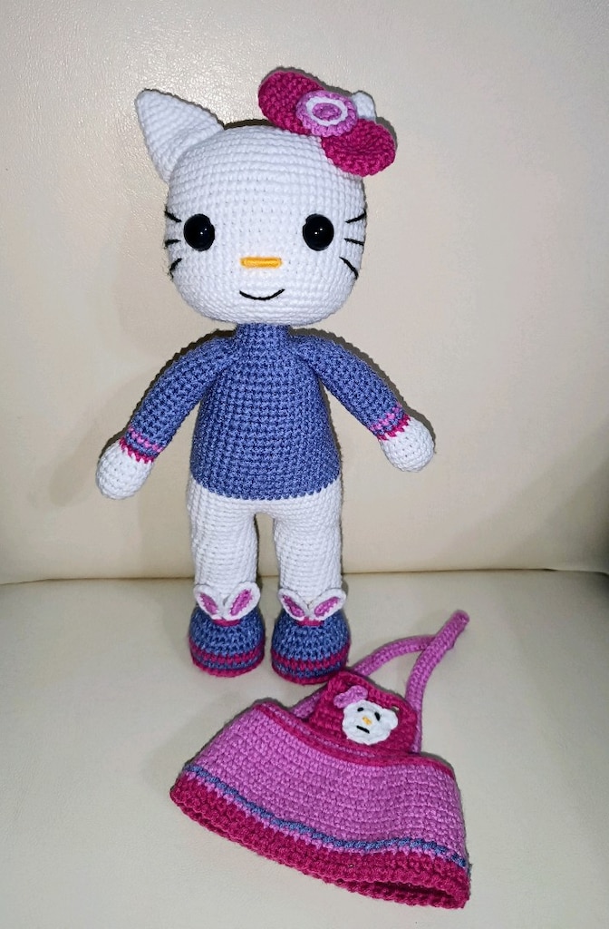 Amigurumi Mor düşler Hello Ktty.. - 7