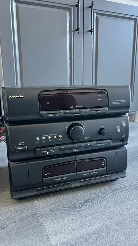 90 lı Yıllar Antika - Arçelik Cd-Kaset Çalar - 5