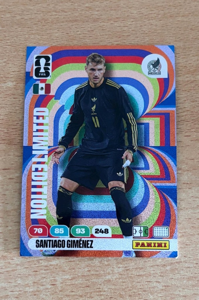 2026 Dünya Kupası Adrenalyn Kartları Panini Santiago Gimenez Limited E