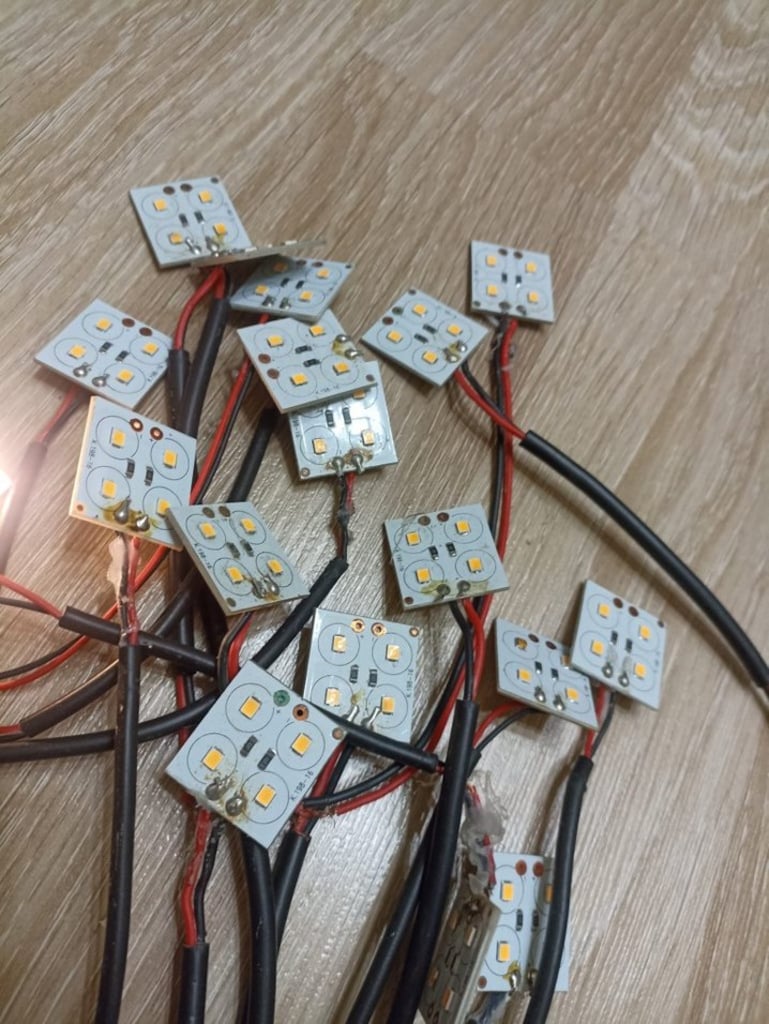 LED Modül devre - elektronik 19 adet - 2