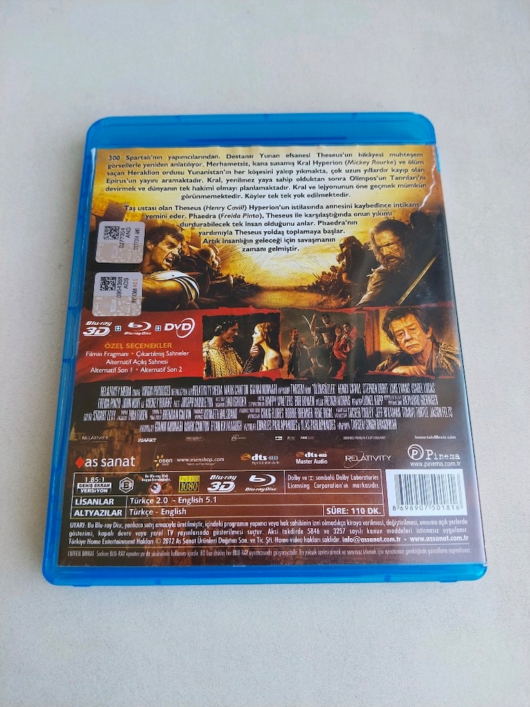 orijinal blu ray film 3D ve 2d birarada+dvd - 3