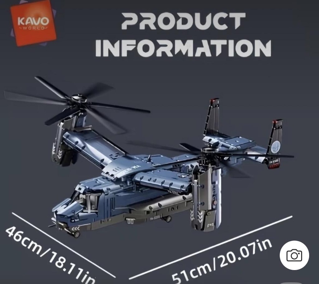Devasa 1486 Parça Model Uçak & Helikopter Yapı Bloğu Seti - 2