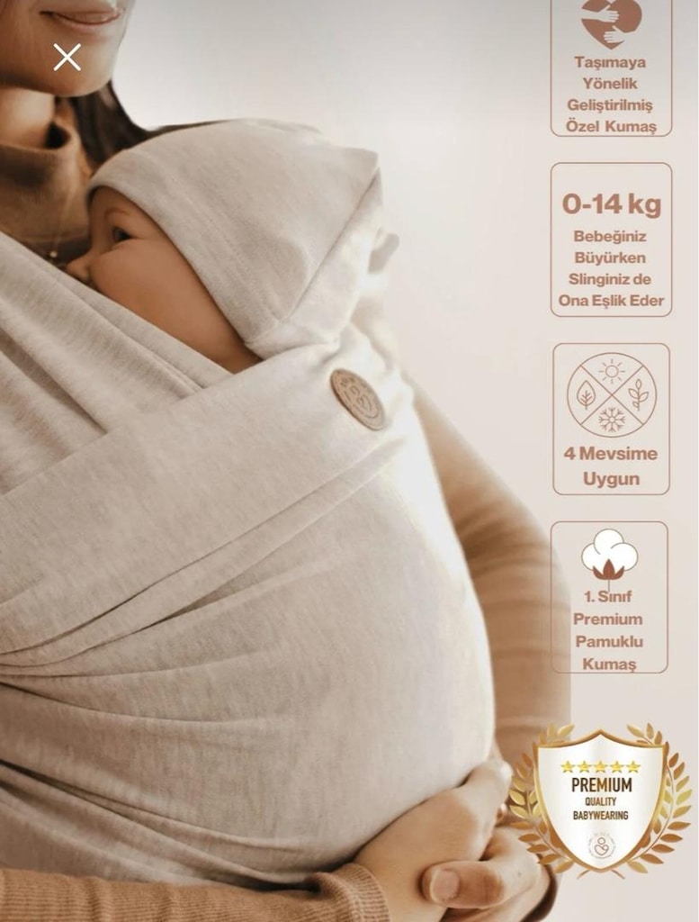 İlays Sling Kanguru Soft Bej - 2