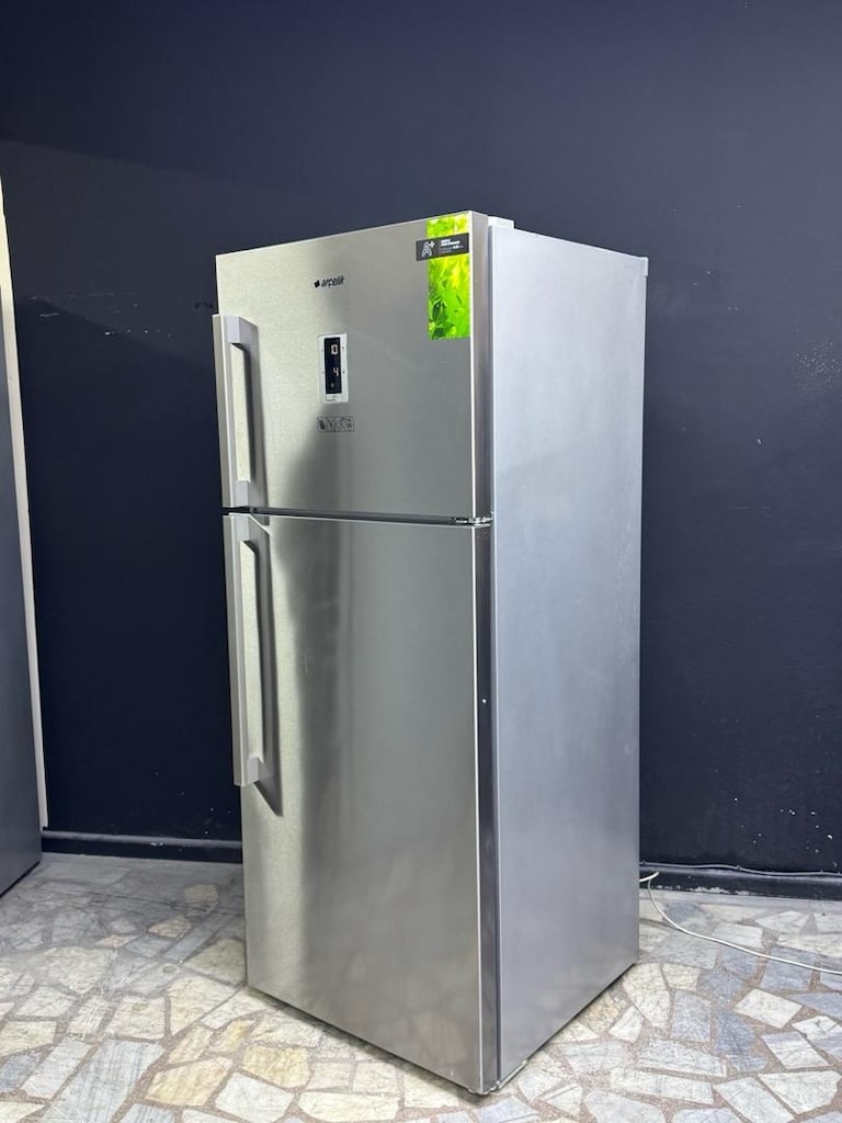 sıfır ayarında hatasız Arçelik inox no Frost buzdolabı tertemiz - 3