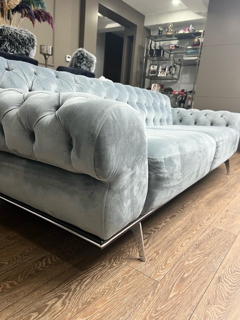 Modern Chesterfield Koltuk Takımı – 2 Koltuk + 2 Berjer - 4