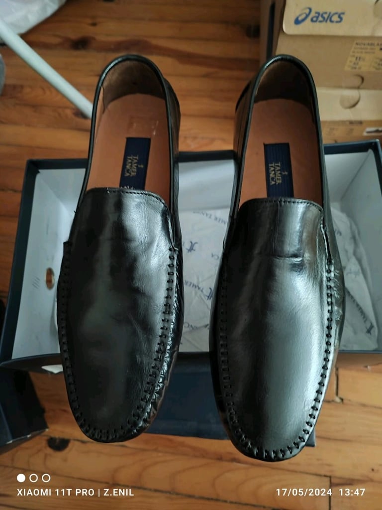 TAMER TANCA ERKEK DERİ LOAFER driving shoes AYAKKABI SIFIR 44 - 9