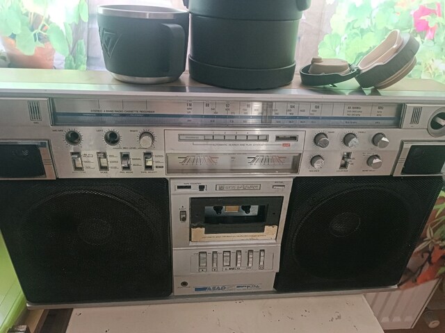 antika kasetçalar teyp radyo