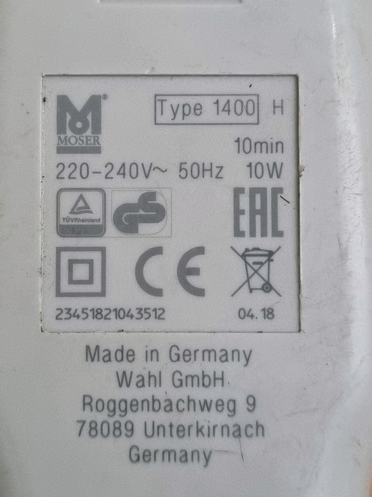 Moser (saç kesme makinesi) Alman mal - 6