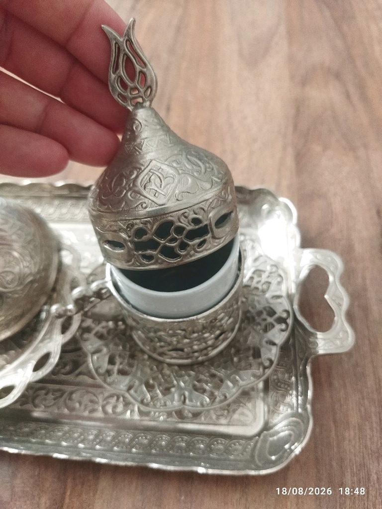 Acar gümüş kahve takımı - 2