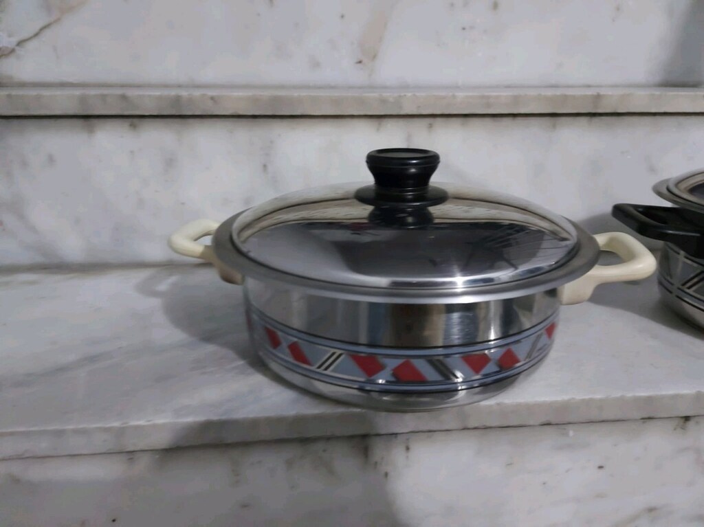 Vintage Emsan orijinal çelik tencere seti. Açıklamayı okuyunuz. - 2