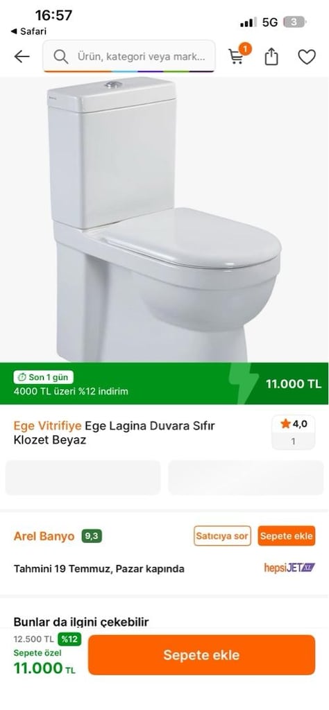 ege duvara sıfır klozet kampanyaa stok 20 adet - 4