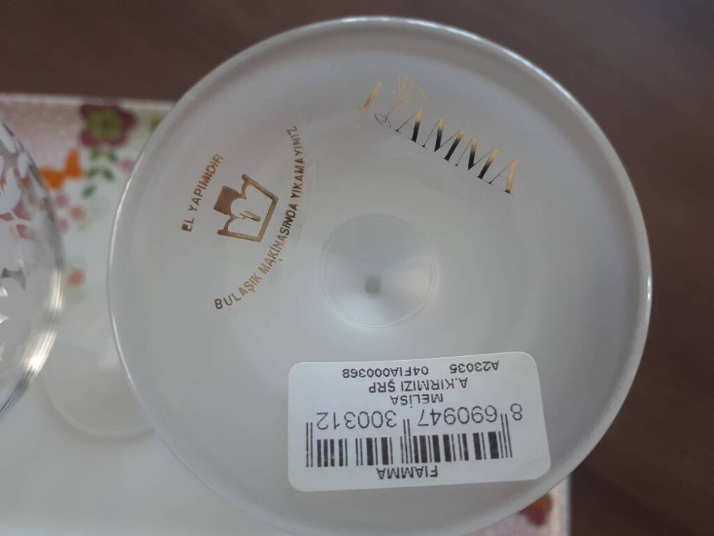 Yeni: 6 adet kutulu el yapımı kadeh - 2