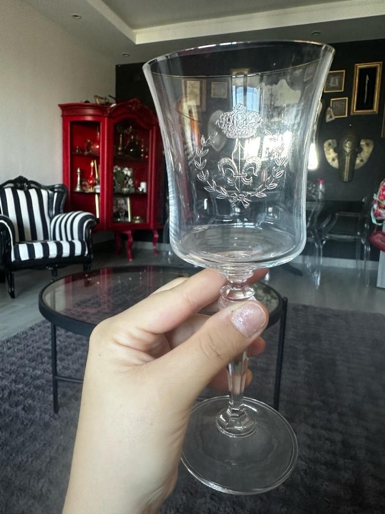 madame coco altın yaldızlı kadeh - 3