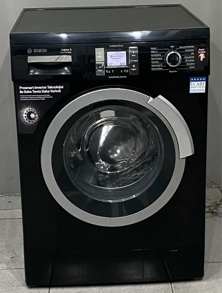 Bosch 8 Kg 1200 Devirli İnverter A+++ Siyah Çamaşır Makinesi - 3