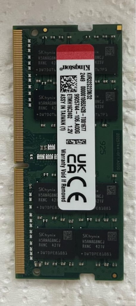 Ram - KVR32S22D8/32 - 32GB. Kingston DDR4
