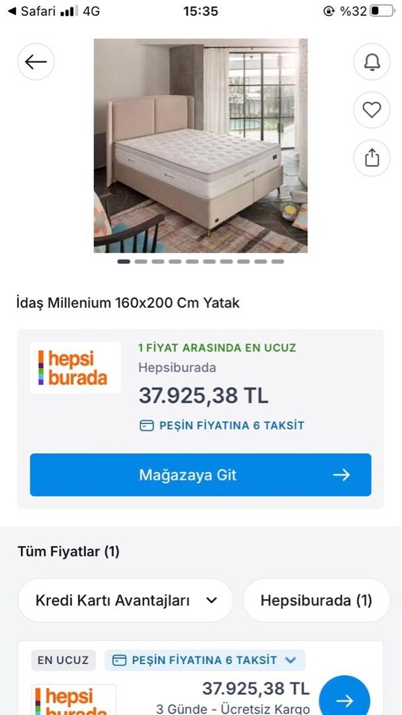İDAŞ MİLLENİUM 160x200 cm çift kişilik yatak ACİL SATILIK 12.950..-tl - 6