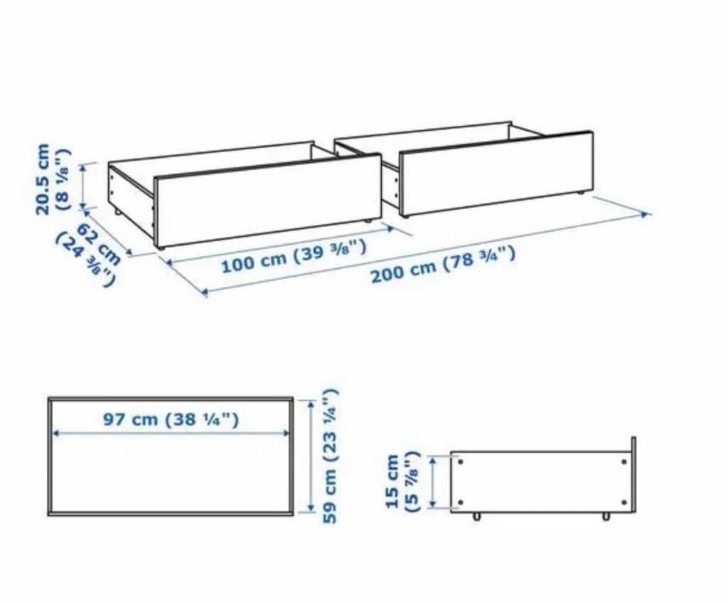 IKEA MALM/LURÖY Karyola+Baza - 5