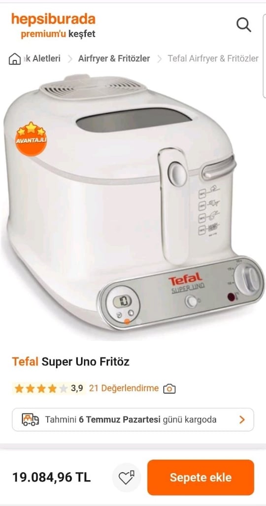 Tefal {Super Uno Fritöz, Beyaz } - 2
