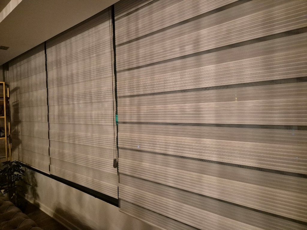 ihtiyaç fazlası temiz krem rengi zebra perde - 4