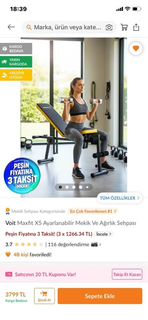 Maxfit X5 Ayarlanabilir Mekik Ve Ağırlık Sehpası - 4
