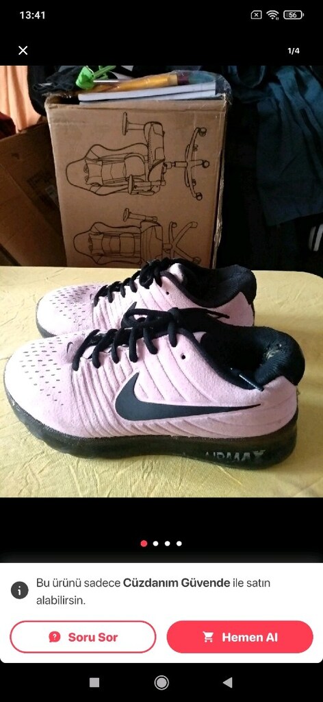 NİKE SPOR AYAKKABI PEMBE 36 NUMARA İstanbul, Esenyurt - 3
