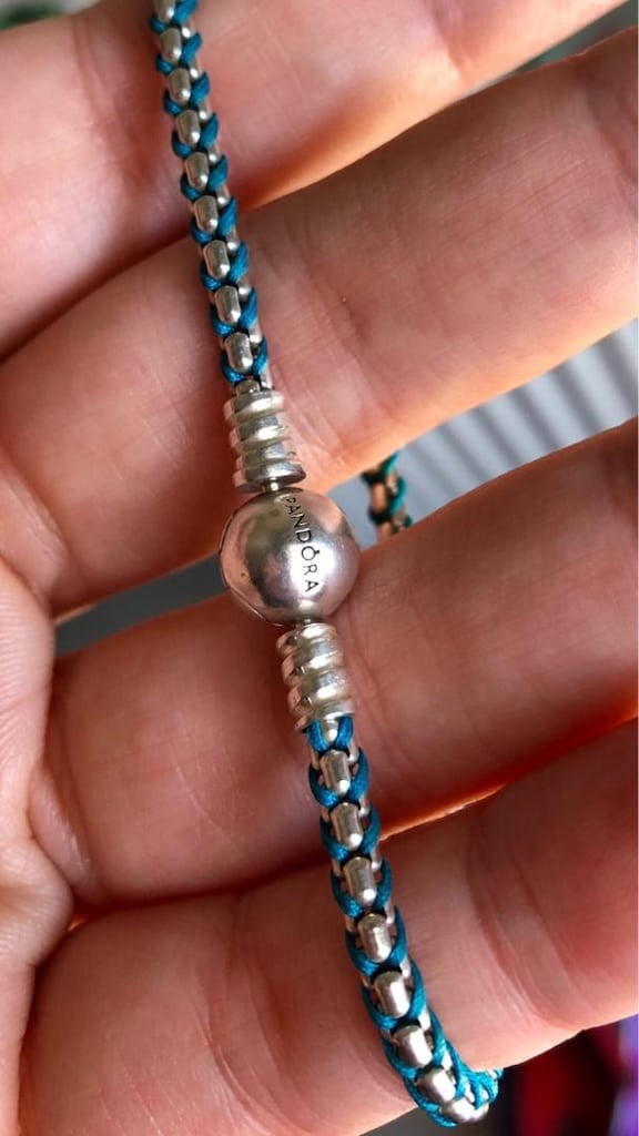 PANDORA (19 cm) MAVİ İPLİ SERTİFİKALI GÜMÜŞ BİLEKLİK - 4