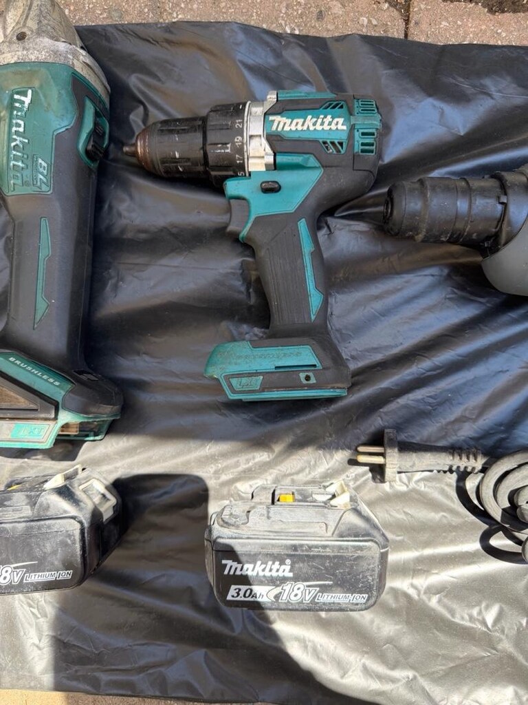 makita şarjlı matkap - taşlama ve elektrikli kırıcı delici matkap set - 2