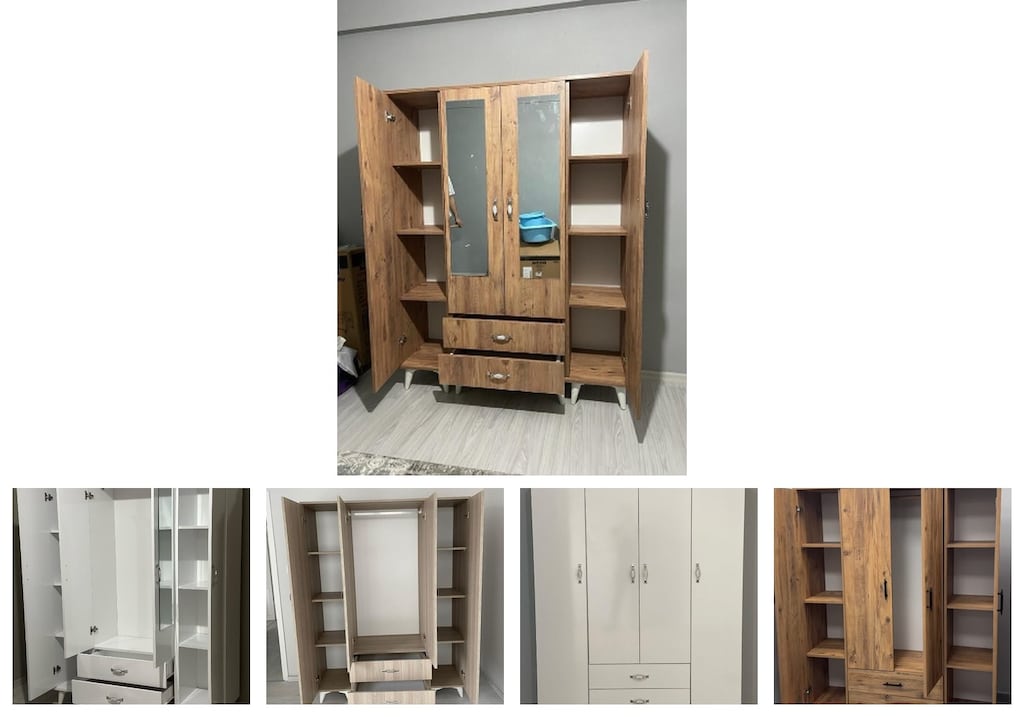 4 kapaklı elbise dolabı eyjusyespf - 2
