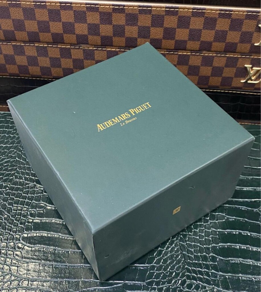 Audemars Piguet marka doğal ahşap kaplama saat kutusu - 3