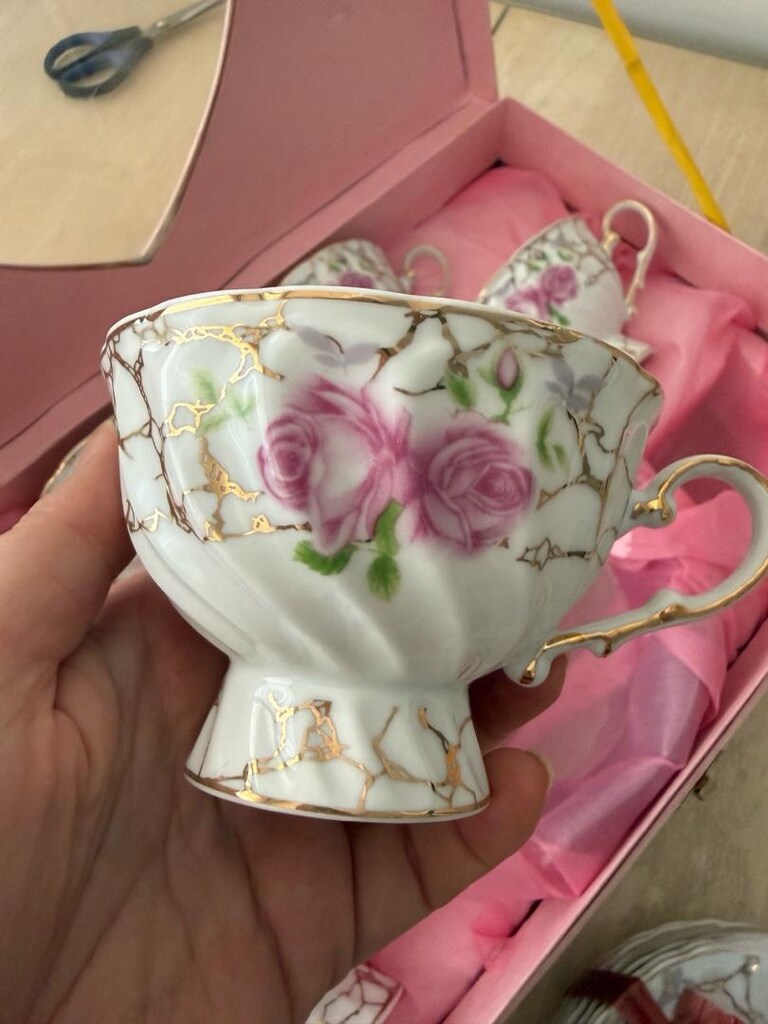 vintage çay fincanı - 6