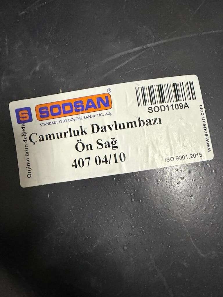 Peugeot 407 sağ ön çamurluk davlumbazı 04-10 sıfır yerli 7136S6 - 3