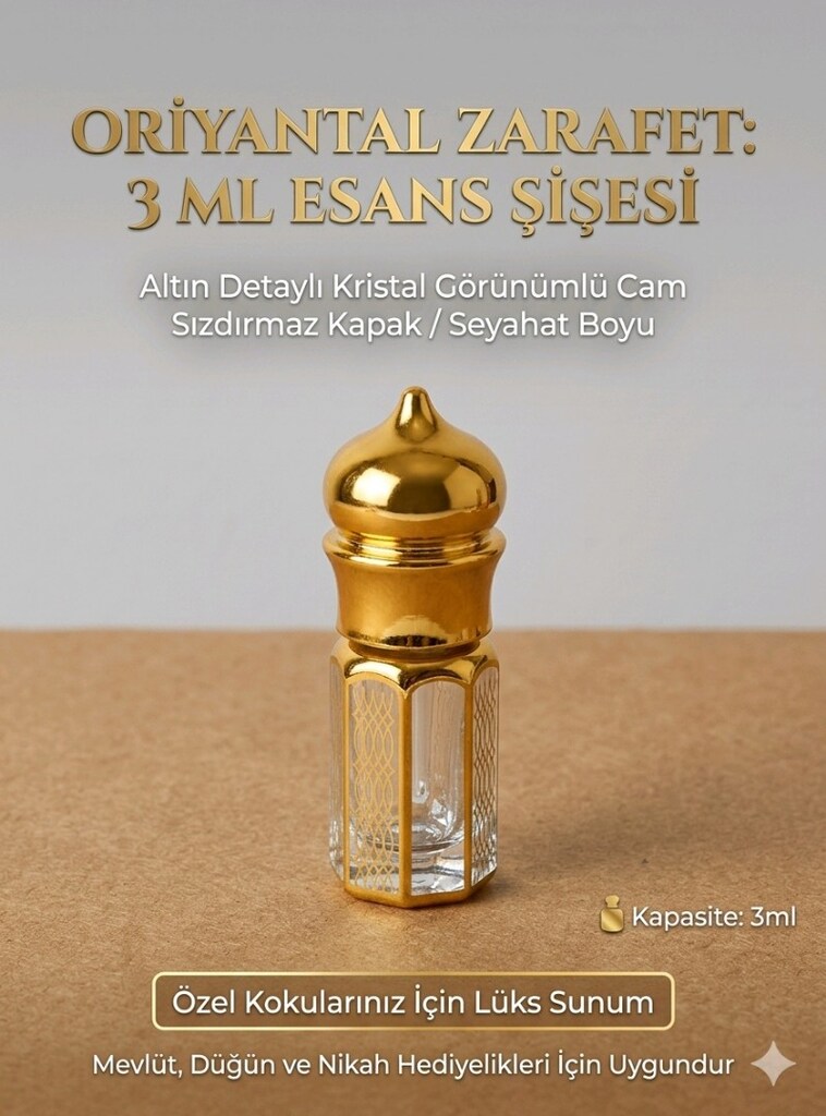 3 ml lüks esans şisesi - 3