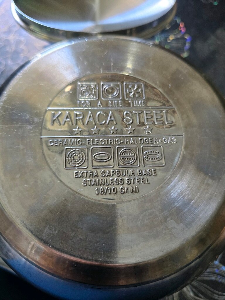 KARACA ÇELİK TENCERE ÖLÇÜLER FOTOĞRAFLARDA MEVCUTTUR.PAZARLIKSIZDIR - 2