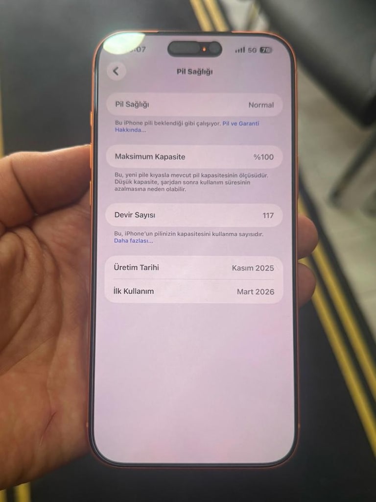 2 AYLIK NOKTA ÇİZİKSİZ IPHONE 17 PRO MAX 256 GB YURTDIŞI CİHAZ - 8