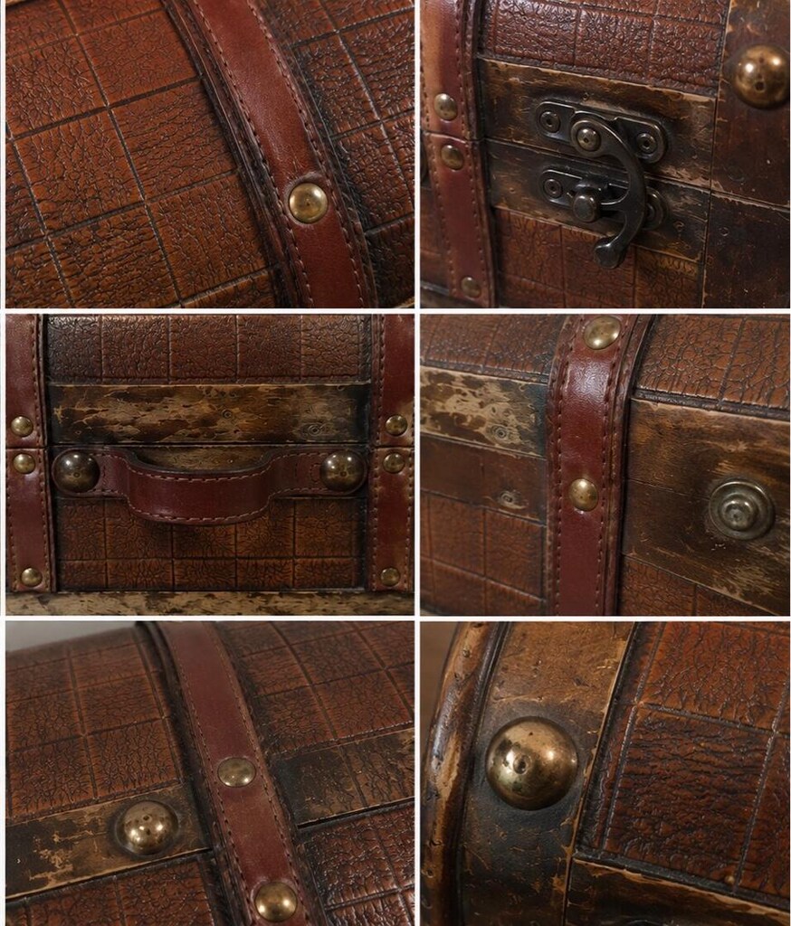 Kervan Vintage Ahşap Dekoratif Sandık - 7