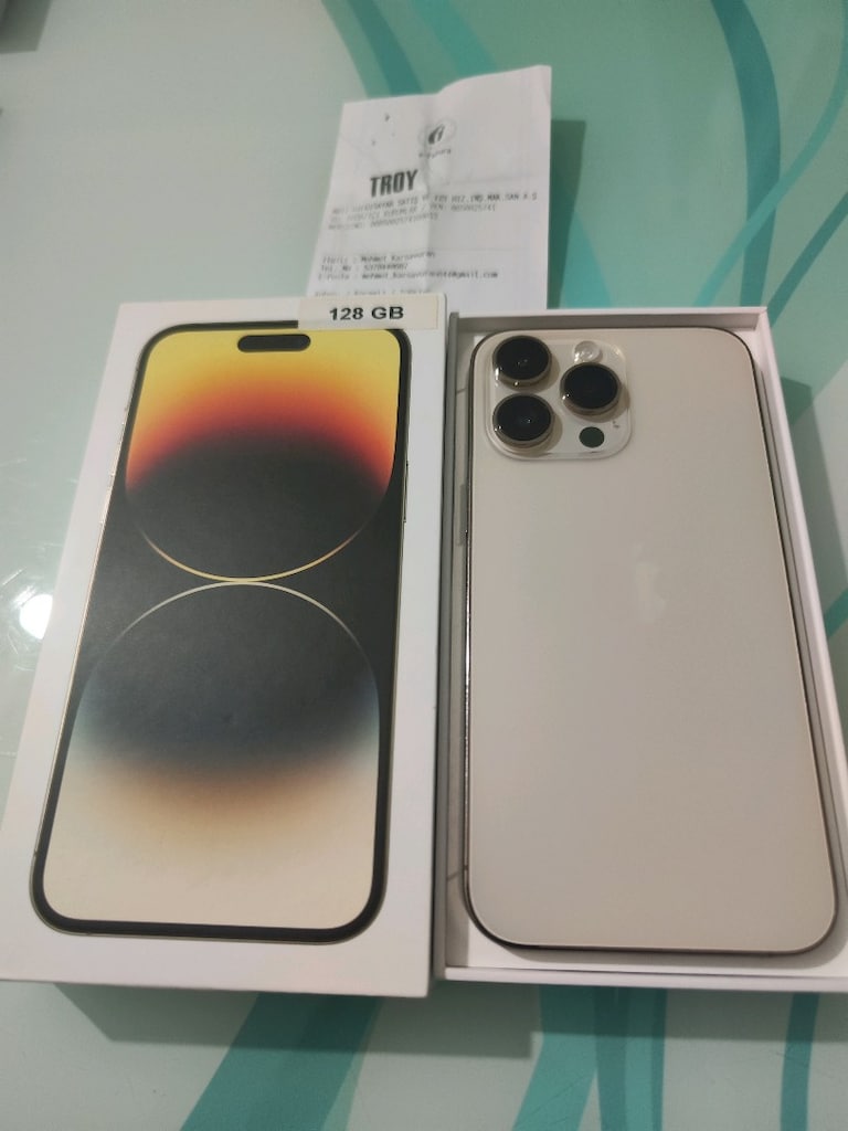 KARTA TAKSİT İPHONE 14 PRO MAX 128 GB HAFIZA PİL 76 KUTU FATURA MEVCUT - 2