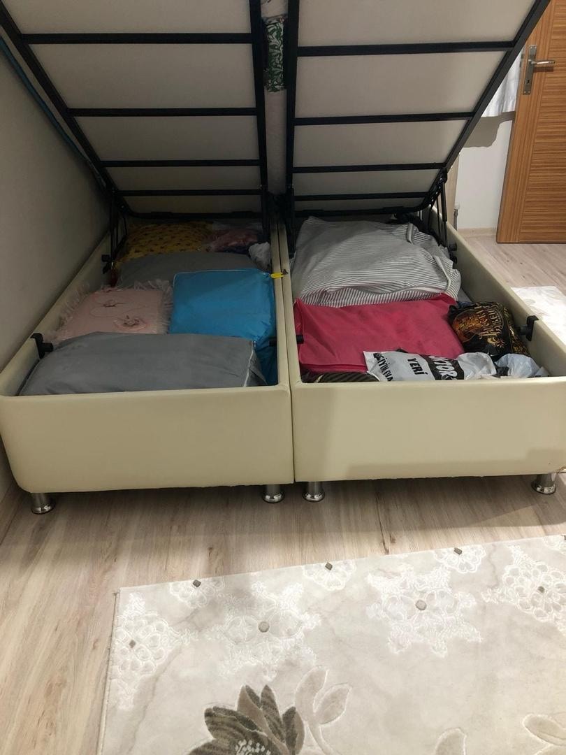 çift kişilik yatak+baza+başlık - 3