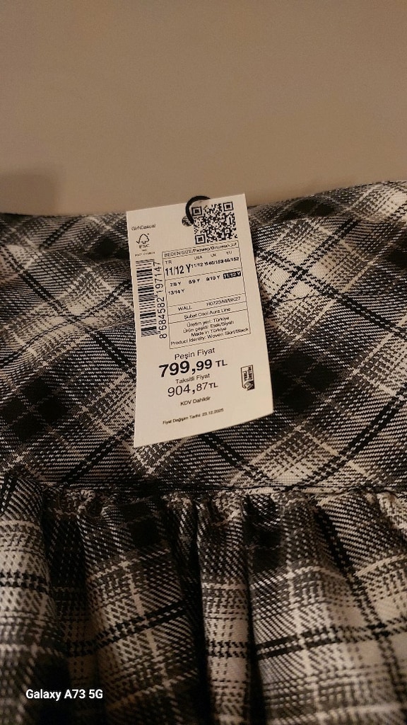 etek ekose çocuk - 2