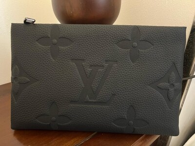 Louis Vuitton Orjinal Deri Clutch El Çantası