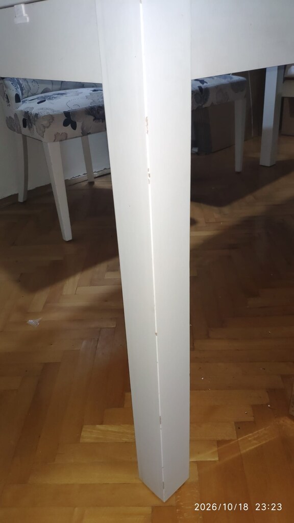 IKEA BJURSTA Açılır Yemek Masası 175-260 cm - Beyaz - 9