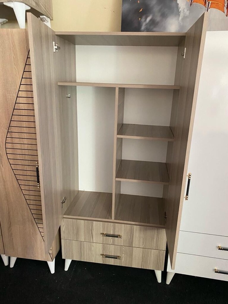 2 kapaklı elbise dolabı renk ve model var eve teslim abi kardeş mobily - 2