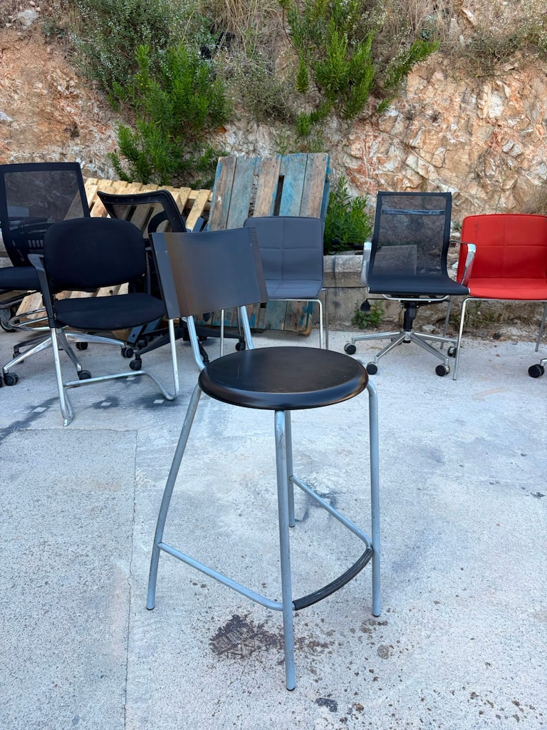 KLAS OFİS PENDİK KALİTELİ PLASTİK BAR SANDALYESİ İKİNCİ EL - 3
