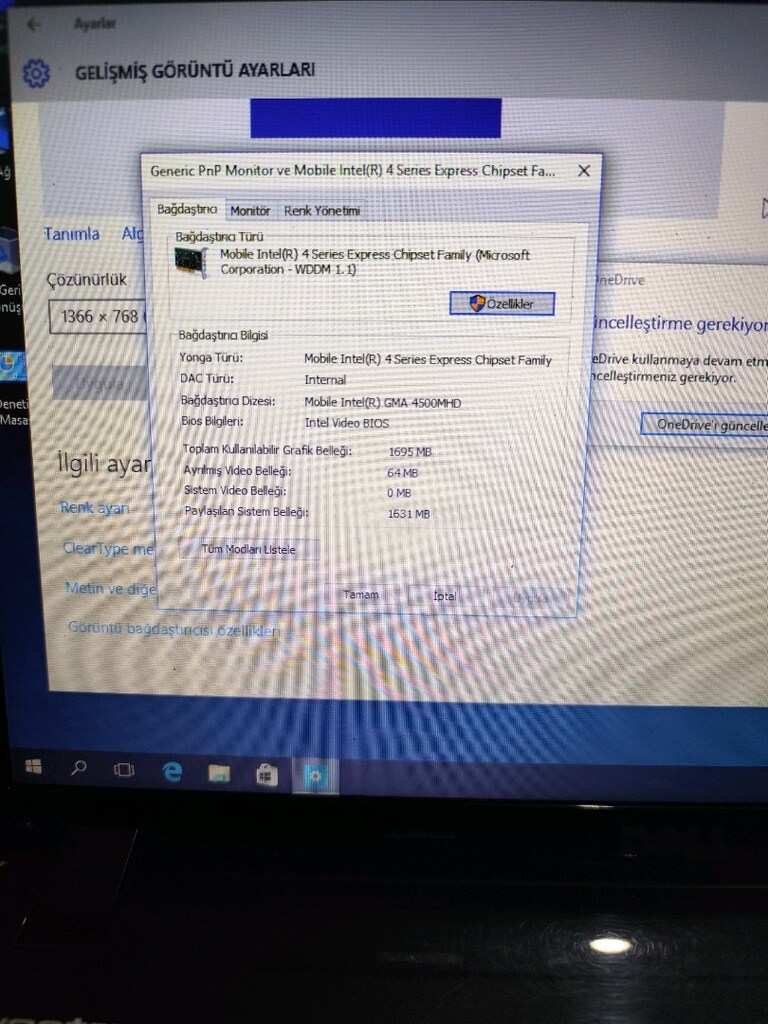 Dell leptop özellikleri Fotoda Mevcut - 8