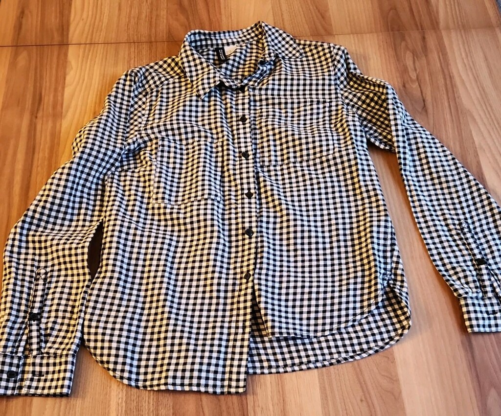 Kadın Kareli Gömlek (Orijinal H&M)