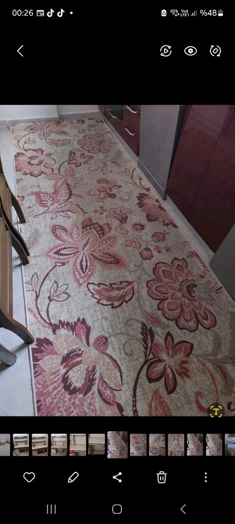 4 metrekare..ısparta halısı tane fiyatı 700tl.. 2 adet var - 6
