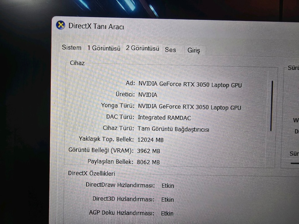 CASPER EXCALIBUR GAMMİNG I7 12TH RTX3050 - 8