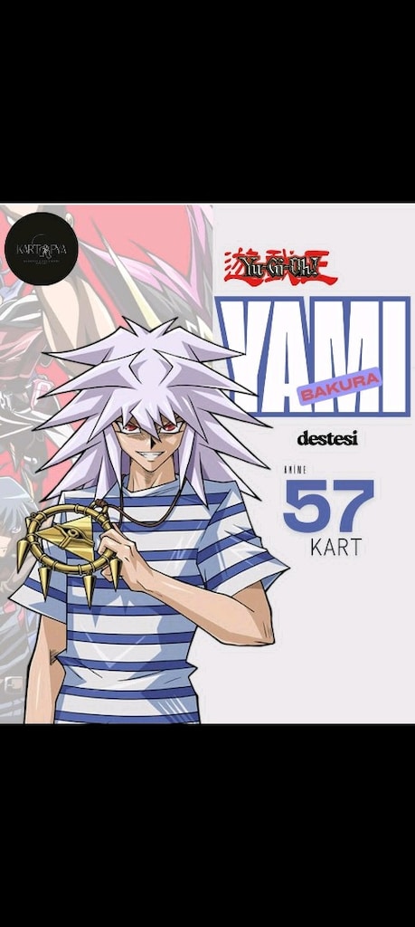 Yami Bakura Anime Hal Destesi 57 Yugioh Kartı Yu-Gi-Oh!