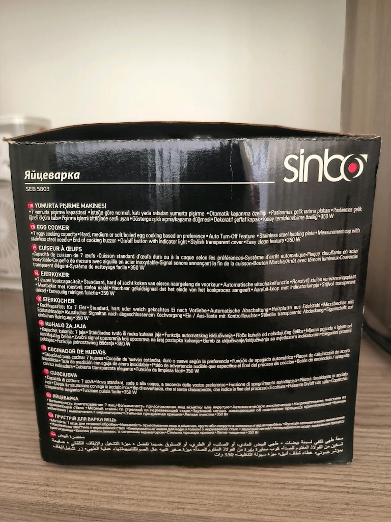 Sinbo Yumurta Pişirme Makinesi - 4