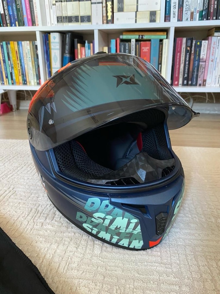 AXXİS Draken S Simian B6 Mat Full Face Kapalı Kask S beden - 4