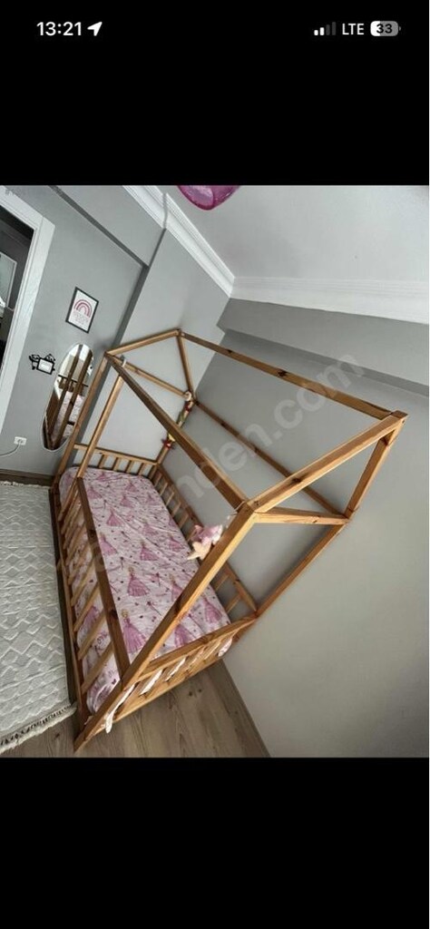 çocuk montessori çatılı yatak - 3